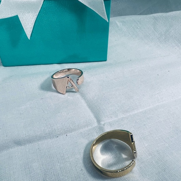 Golden A Initial Personalized Ring Cuff Trending Influencer  Style Staple - Picture 6 of 9